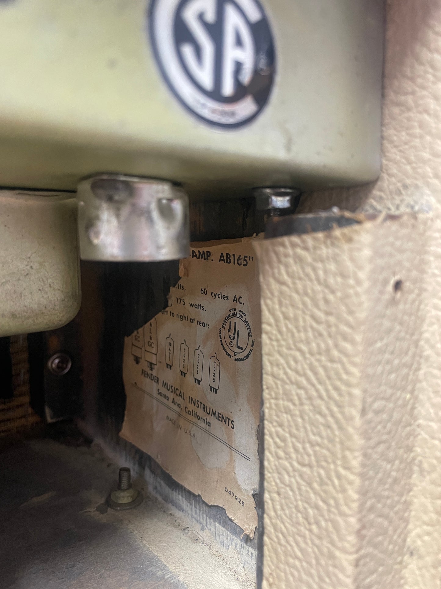 Fender "Blackface" Bassman Head (1969)