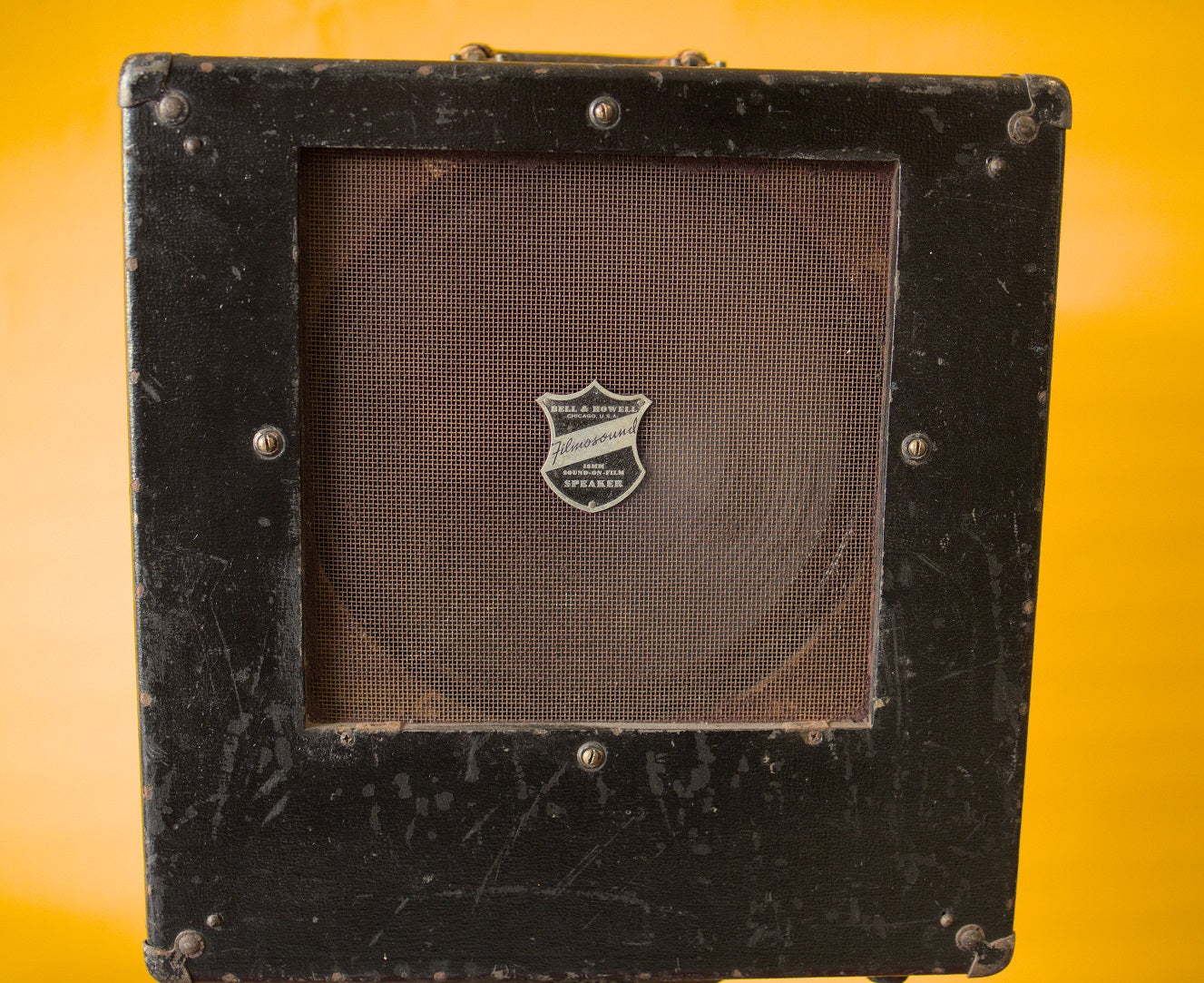 Bell & Howell Filmosound Extension Speaker Cabinet with Warehouse Speaker