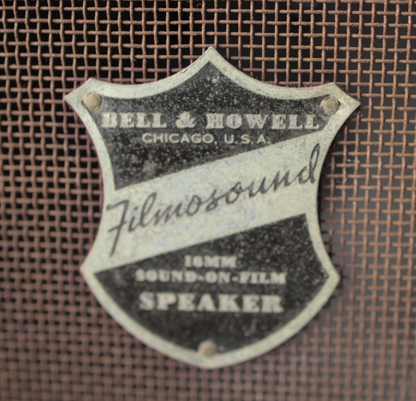 Bell & Howell Filmosound Extension Speaker Cabinet with Warehouse Speaker