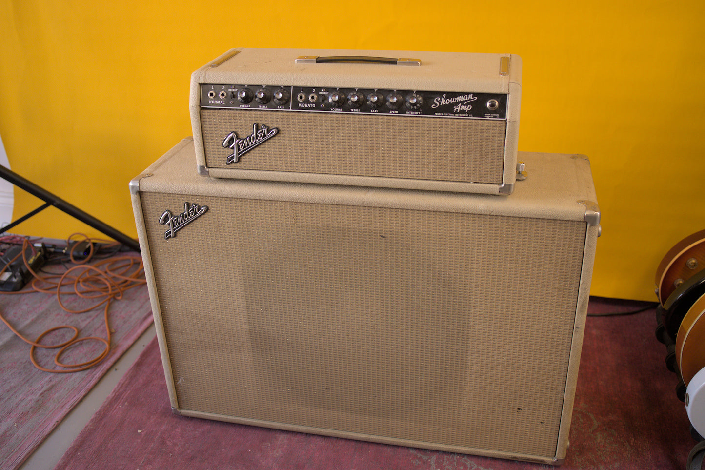 Fender Transitional Blonde Showman (AB763) Piggyback (1964)