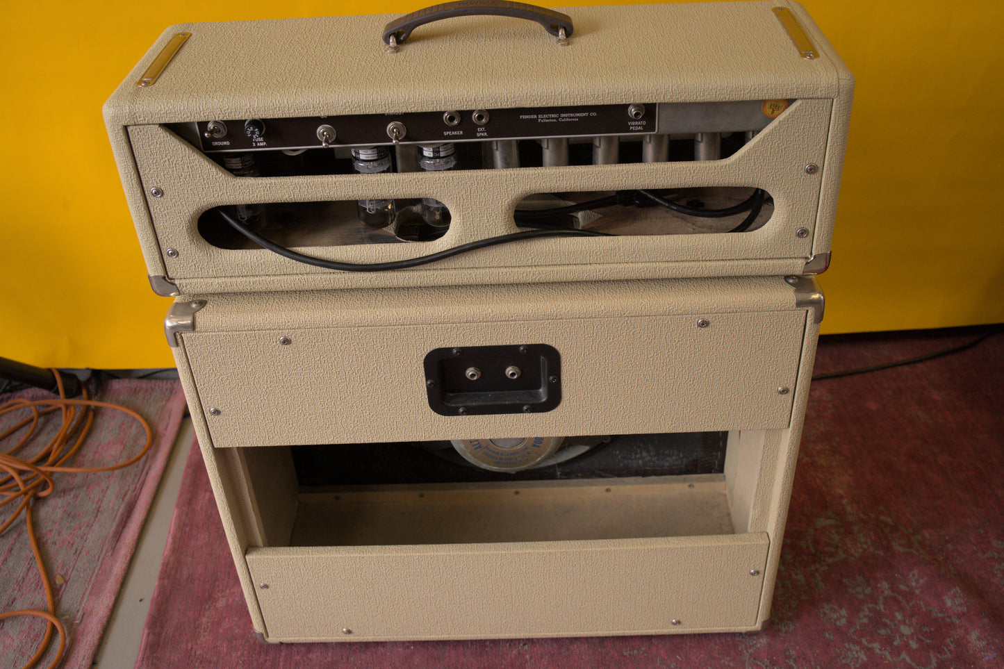 Fender Blonde 6G14-A Showman Piggyback (1962)
