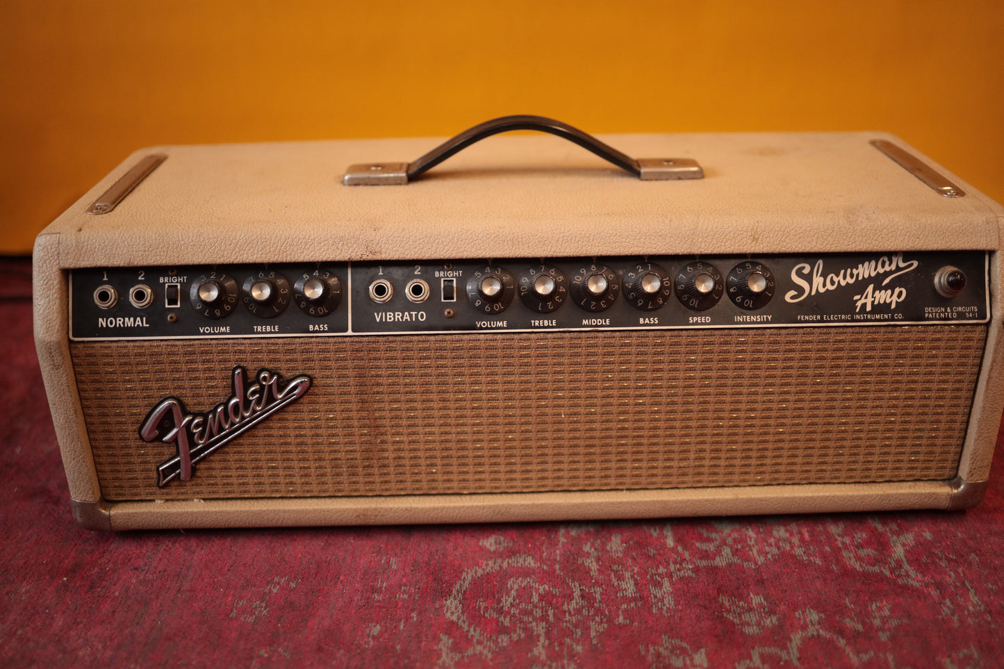Fender Transitional Blonde Showman (AA763) Head (1963)