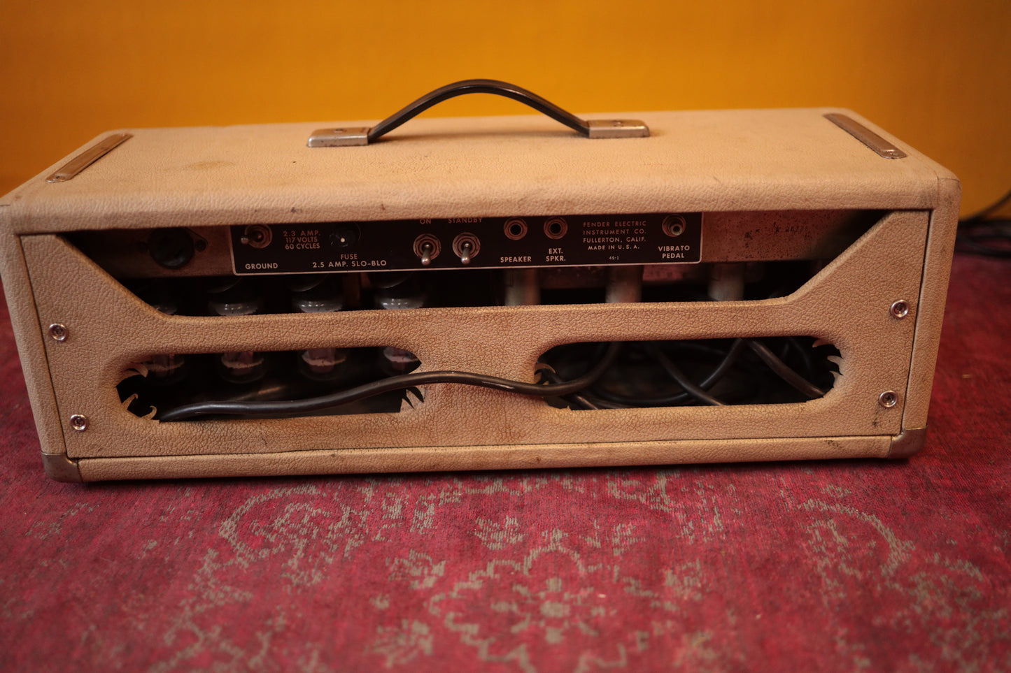 Fender Transitional Blonde Showman (AA763) Head (1963)