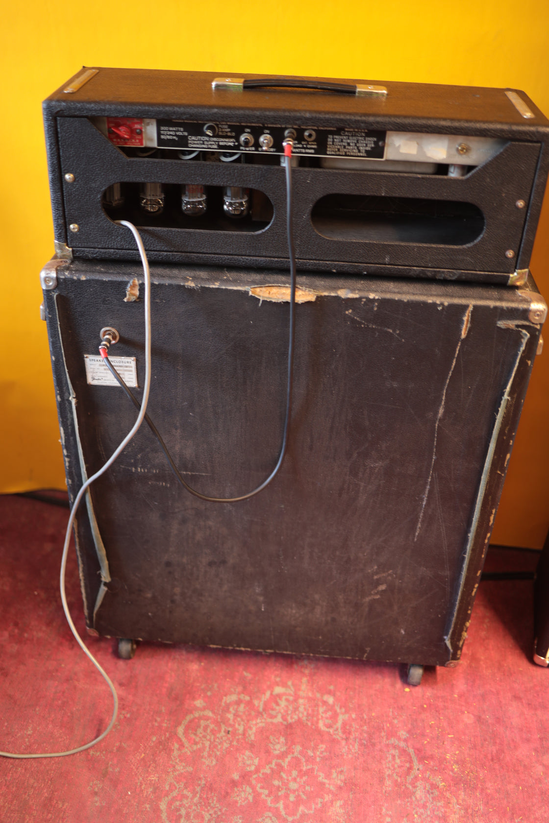 Fender Silverface 2 x 15 Bassman 100 Piggyback (1977)