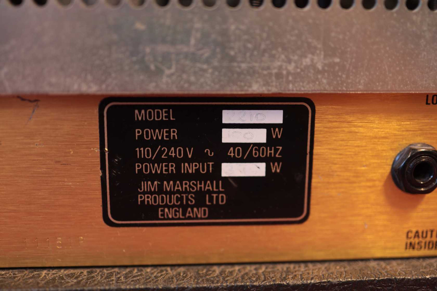 Marshall JCM 800 Lead Series Model 2210 (1982)