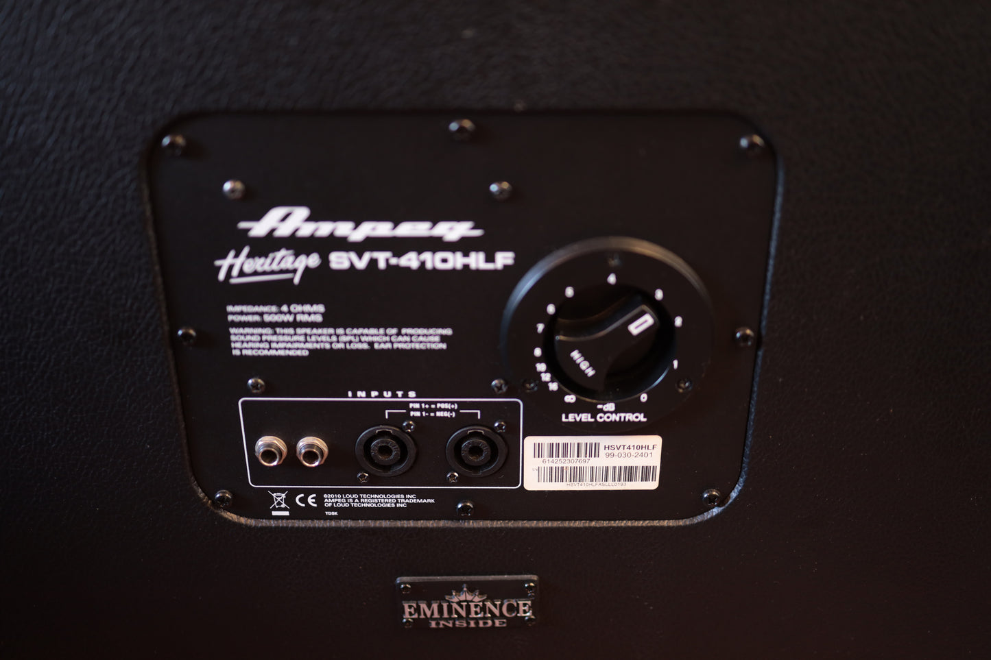 Ampeg SVT-410HLF Heritage Series 500W 4x10" Bass Cab