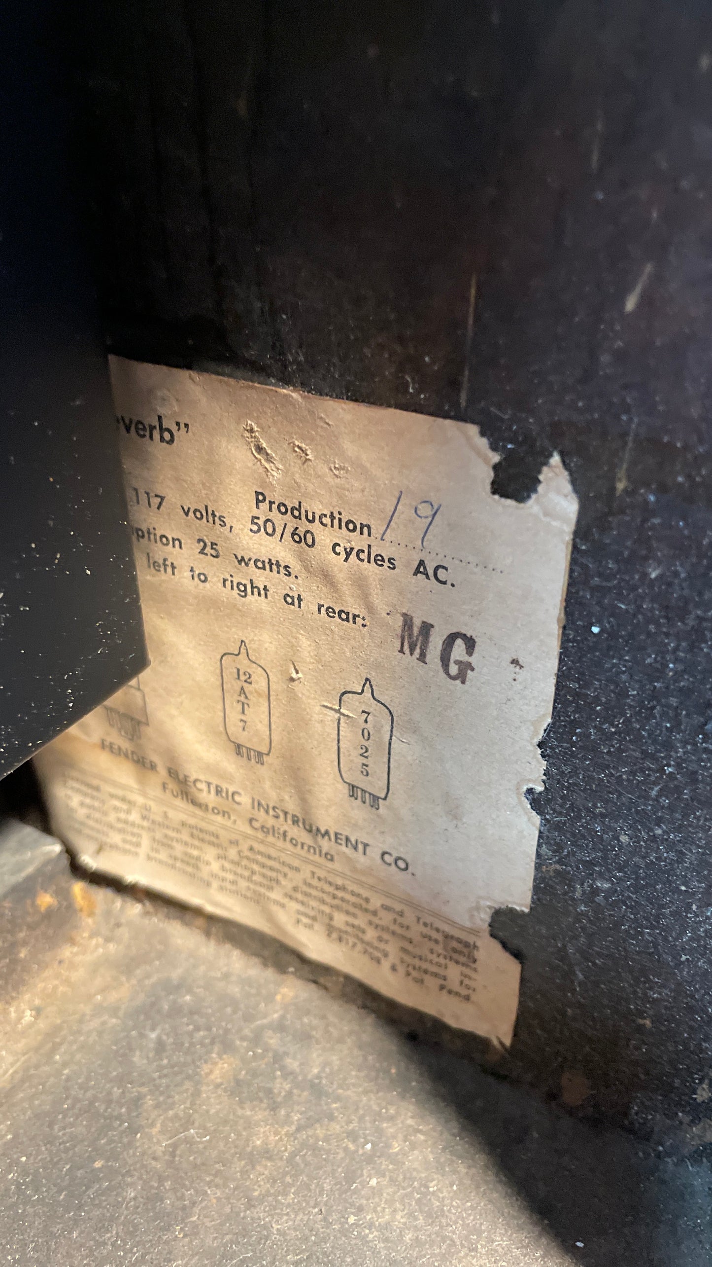 Fender Brownface 6G15 Reverb Unit (1963)