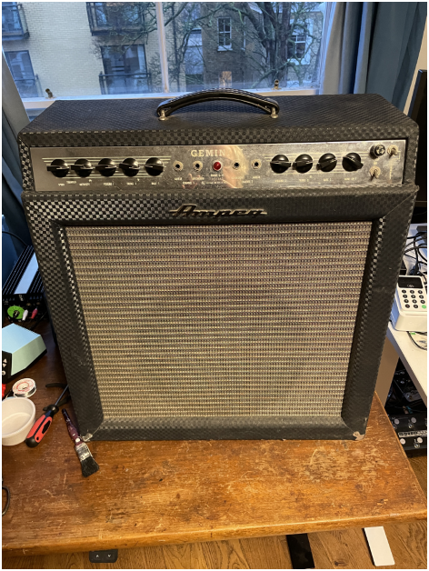 Ampeg Gemini II G-15 2-Channel 30-Watt 1x15" Guitar Combo (1965)