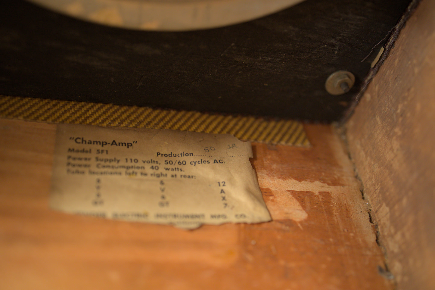 Fender Tweed Champ 5F1 (1959)