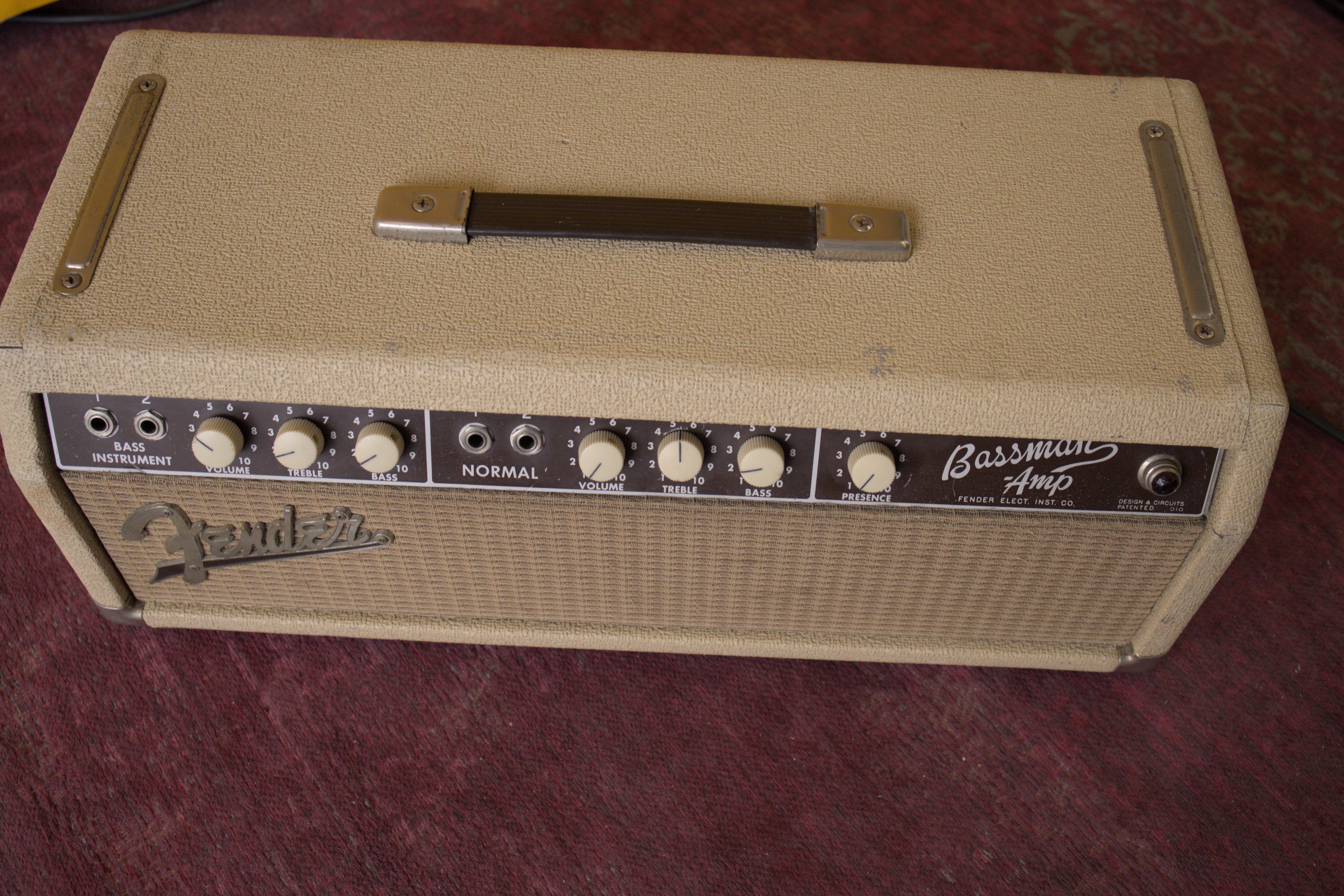Fender Blonde Bassman 6G6-B Head (1963) – Sweet Amps