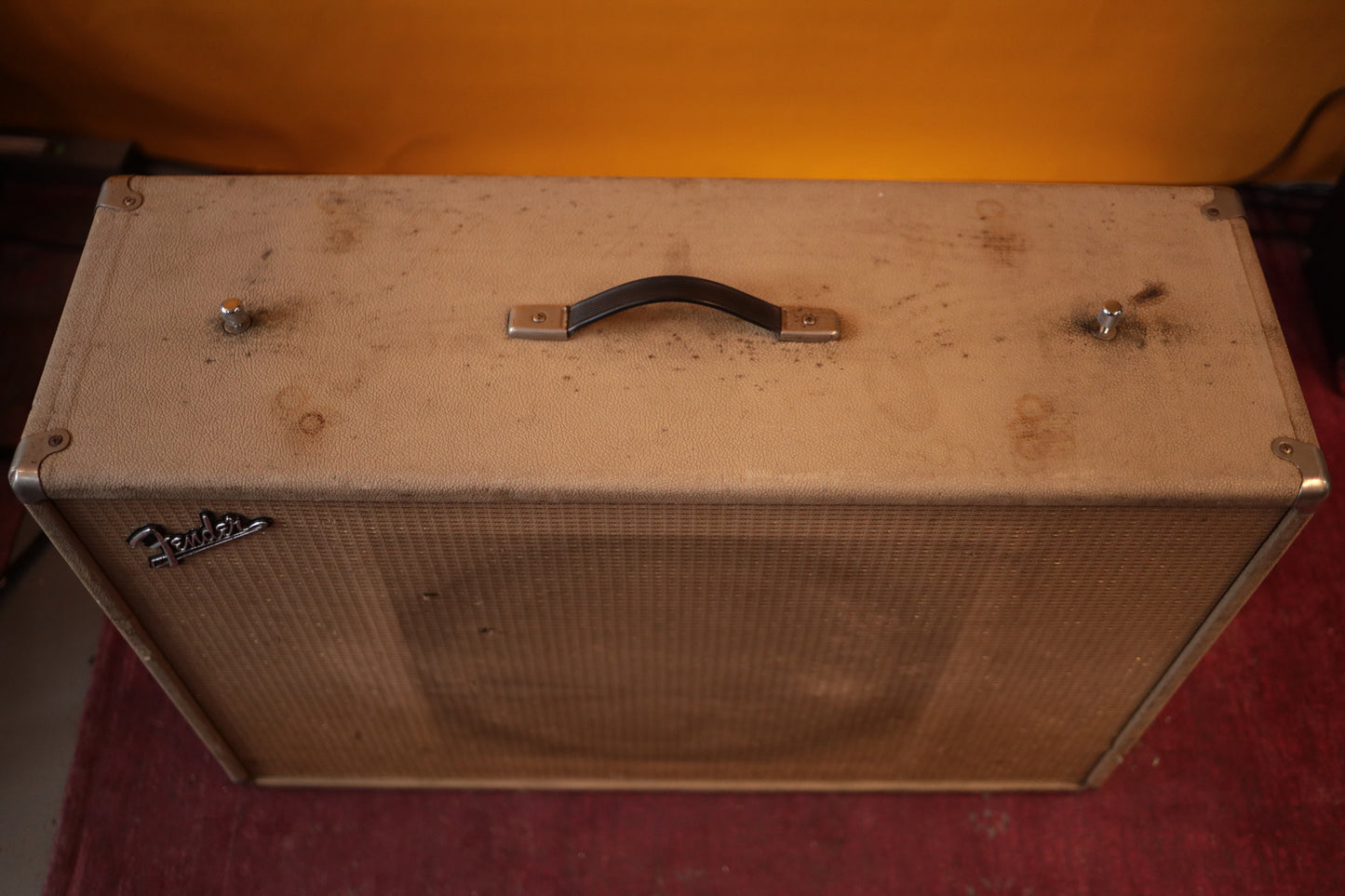 Fender Transitional Blonde Showman 1x15" Tone Ring Cab (1963)