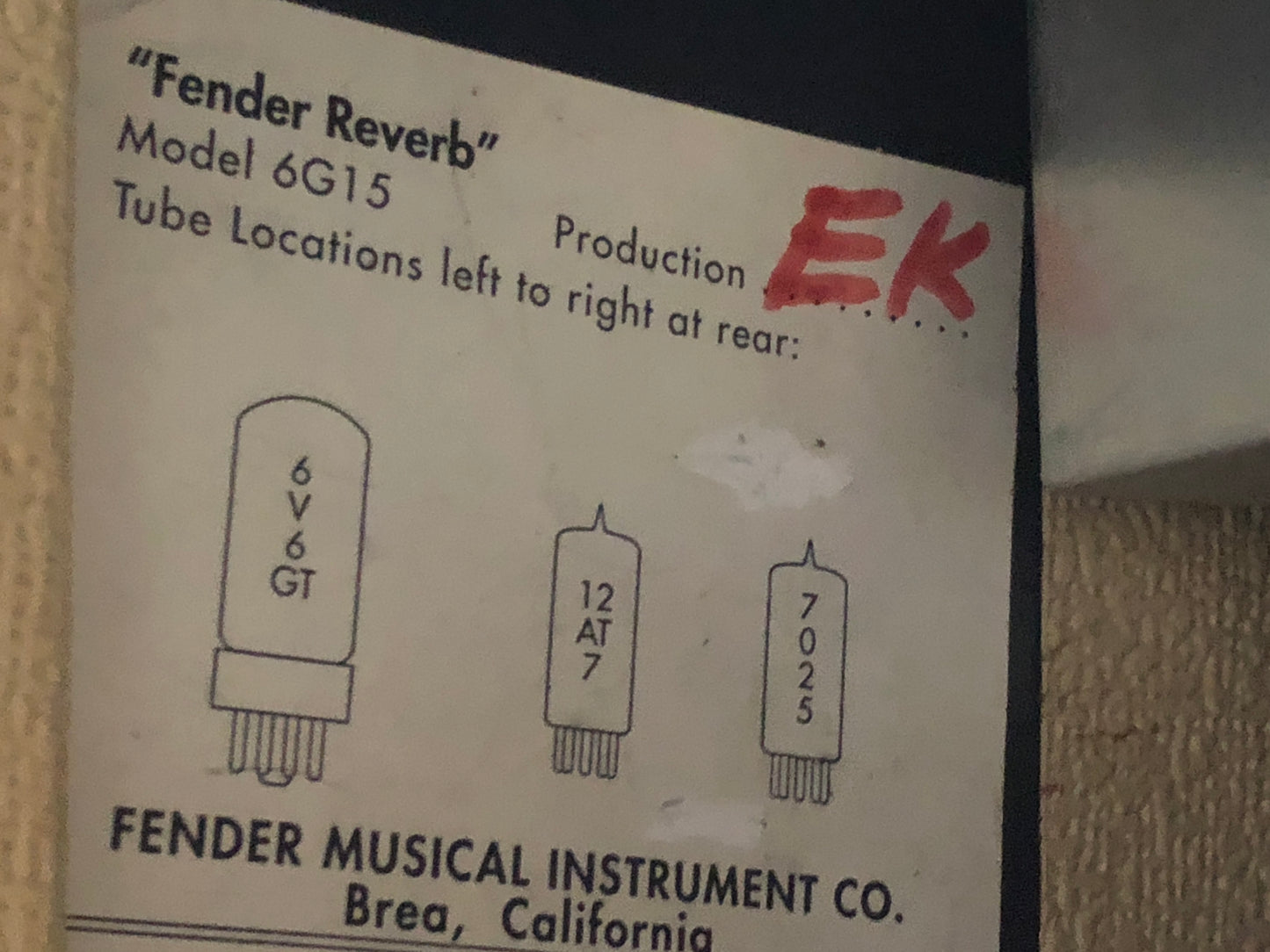 Fender 63 Reverb Unit Handwired Reissue (1994)
