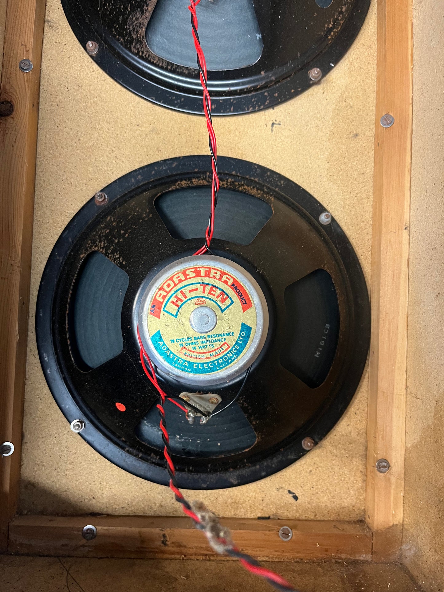 8 Adastra Hi-Ten 10" (Celestion) speakers ('60s)