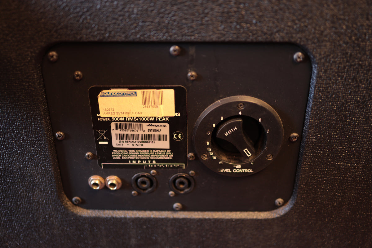 Ampeg SVT-410HLF Classic Series 500W 4x10" Bass Cab (90s)