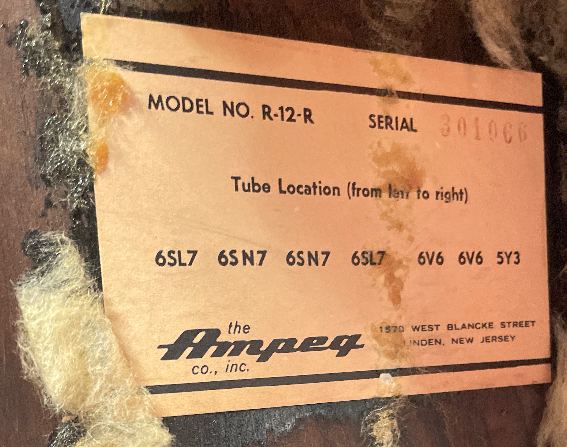 Ampeg R-12-R Reverberocket (1963)